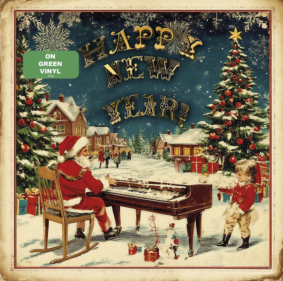 Various – Happy New Year  (Santa, green vinil)